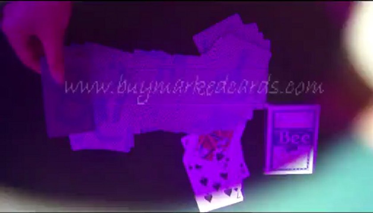 plástico jogando cartas--Bee(blue)1--truque de mágica