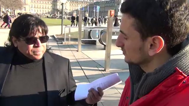 SYED JAMALUDDIN SPEAKING AT THE PROTEST RALLY IN STUTTGART GERMANY ORGANIZED TO CONDEMN SHIA KILLINGS IN PAKISTAN