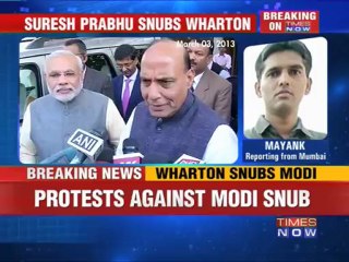 Wharton's Modi snub gets political