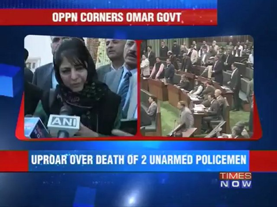 Uproar in J&K Assembly over cops' death