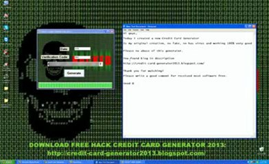 Comment pirater Credit card number generateur Hack Mars 2013 - téléchargement Download