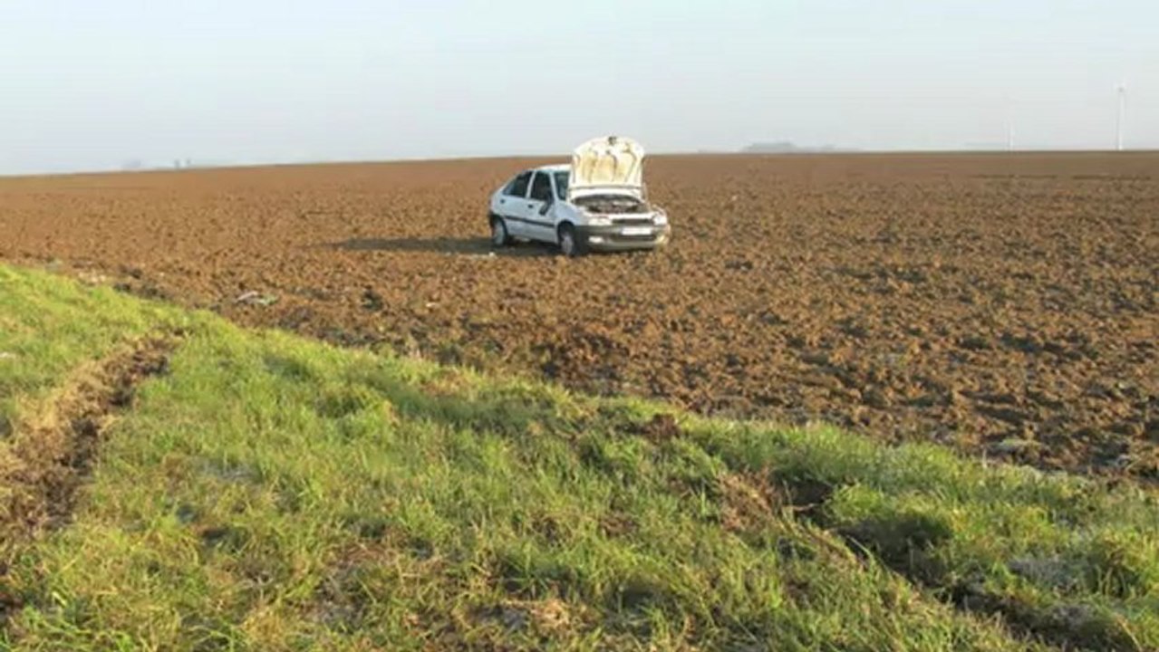 Saint-Just-en-Chaussée: impressionnante sortie de route