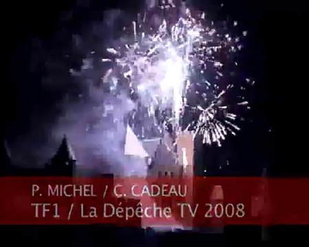 Feu d'artifice du 14 juillet à Carcassonne