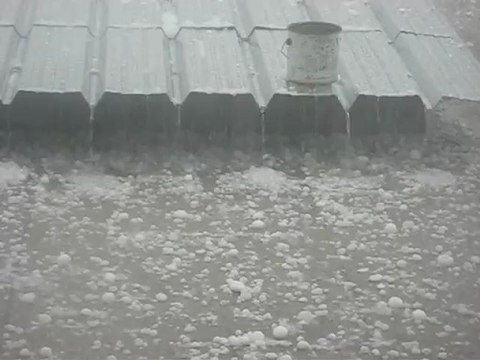 Un orage de grêle à Toulouse