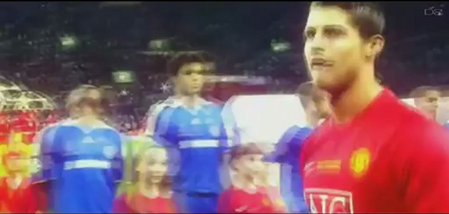 Cristiano Ronaldo before macth with ManUtd