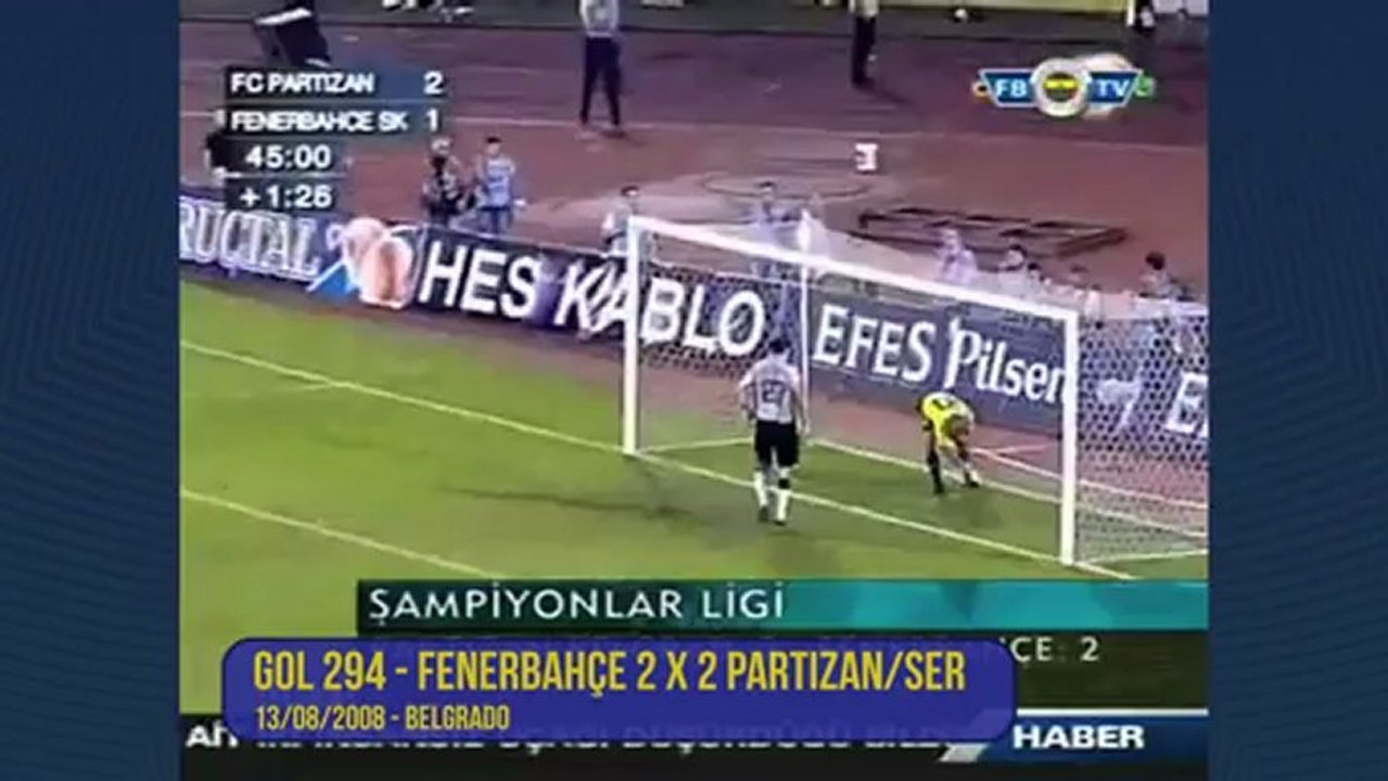 Alex de Souza - 294º gol - Fenerbahçe 2 x 2 Partizan_SER