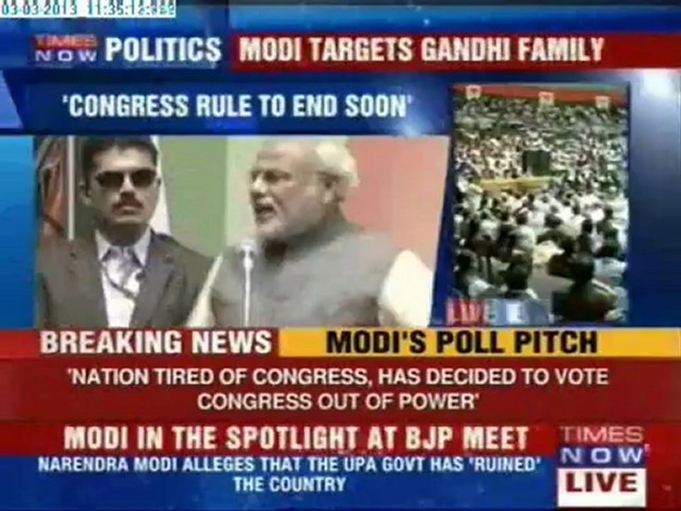 Narendra Modi's keynote address to BJP National Council (The Full Speech)