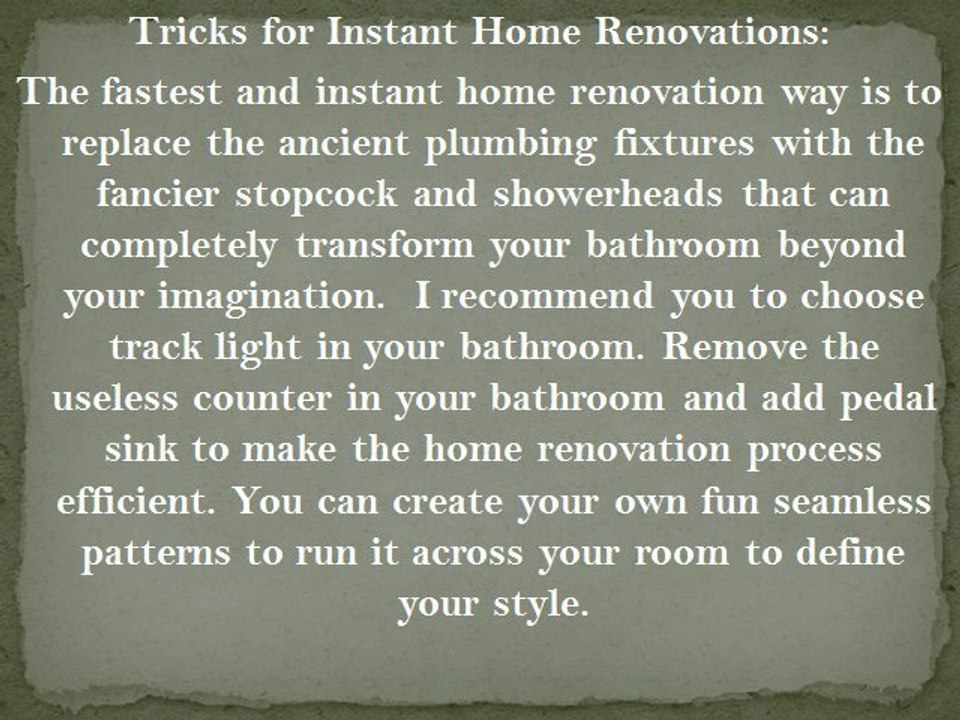 How to Renovate Your Home in Simple Way