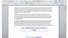 Tutoriel WORD 2007: Cours N°4 Personnaliser la Barre d'état