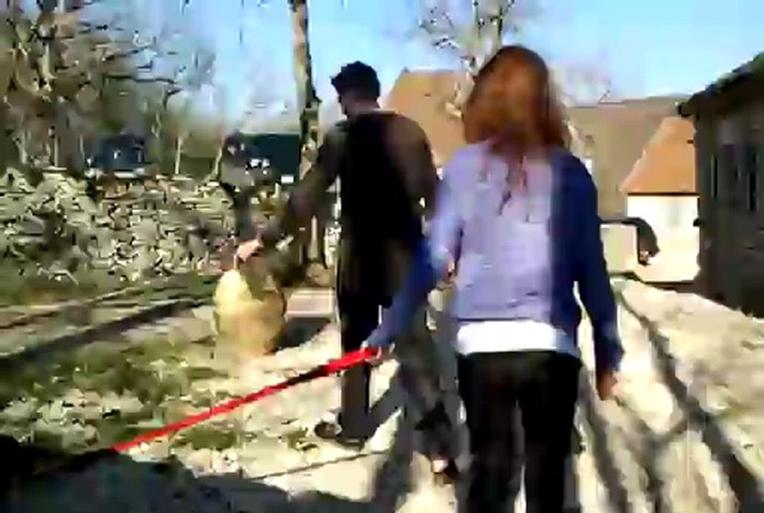 Tally et Dror à leur arrivée dans leur nouvelle famille d'accueil.