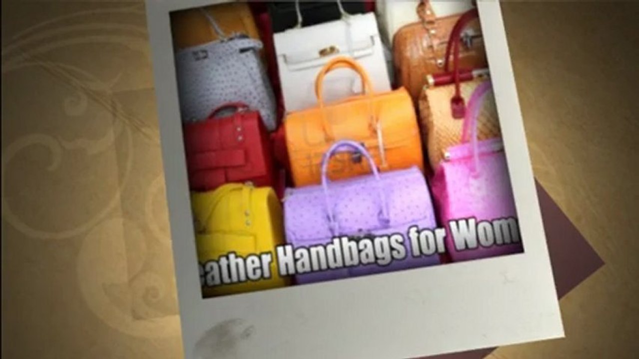 Leather handbags for women