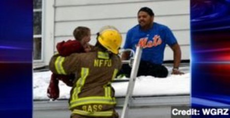 New York Man Saves Baby from Falling Off Roof