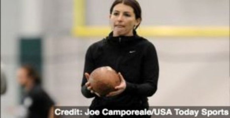 Female Kicker Comes Up Short At NFL Combine