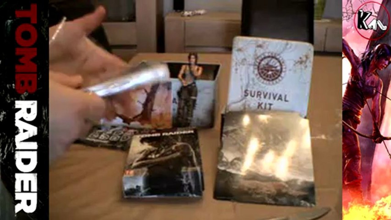 Unboxing Tomb Raider Survival Edition Deluxe - Ps3 (Euro Version Collector deluxe)