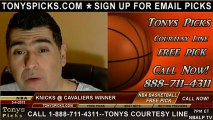 Cleveland Cavaliers versus New York Knicks Pick Prediction NBA Pro Basketball Odds Preview 3-4-2013