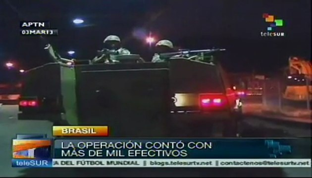 Operativo militar y policial en favelas de Río de Janeiro