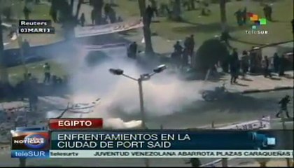Enfrentamientos en la ciudad de Port Said, Egipto