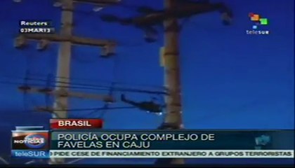Policía brasileña ocupa complejo de favelas en Caju
