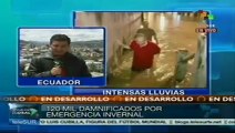 Miles de damnificados por las lluvias en Ecuador