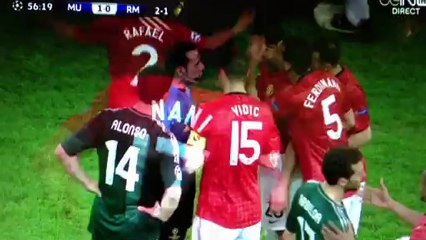 Manchester United - Real Madrid : red card
