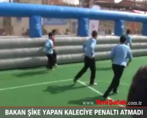 Bakan Kılıç, şike yapan kaleciye penaltı atmadı
