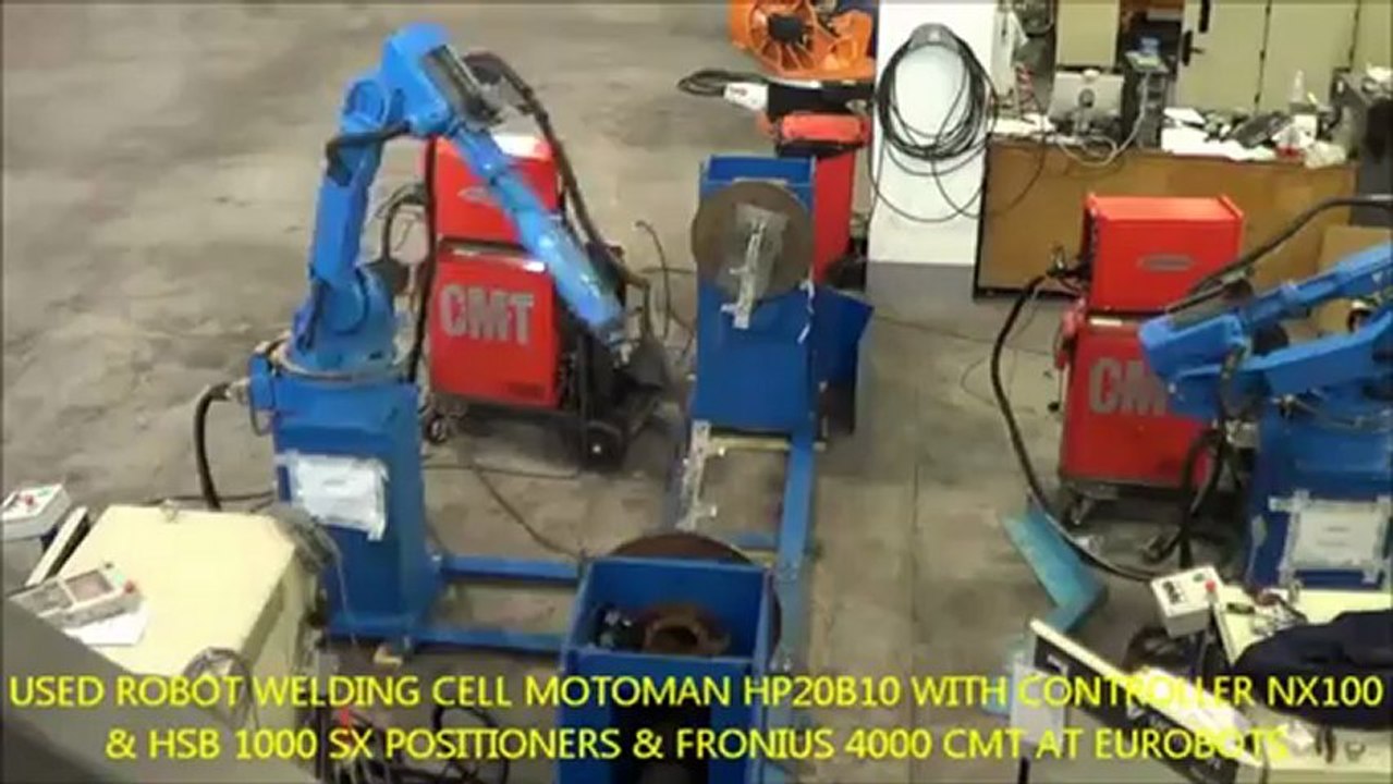 Isola completa con robot usato  MOTOMAN HP20 Posizionatore HSB 1000SX  FRONIUS 4000 CMT EUROBOTS.IT