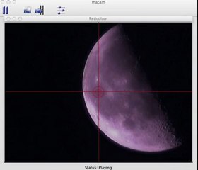 Qcam Pro 4000 - 星の手帖社組み立て望遠鏡の対物レンズ f273mm D40