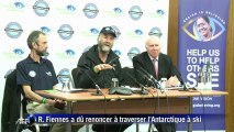 L'explorateur R. Fiennes de retour après son échec en Antarctique