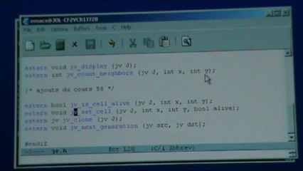 Cours d'algorithmique 13. Jeu de la vie, partie 2.