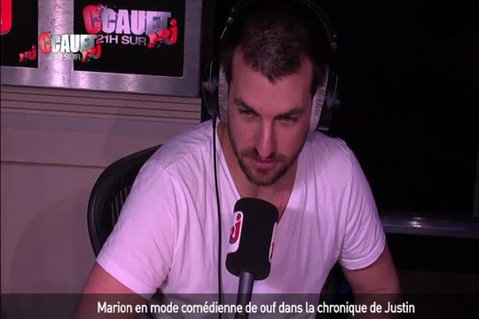 Marion en mode comédienne de ouf dans la chronique de Justin - C'Cauet sur NRJ