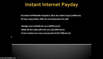 Instant Internet PaydaysReview - Ready Made Internet Business