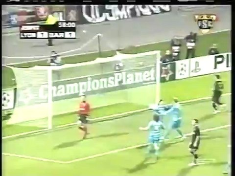 2007 (November 27) Olympique Lyonnais (France) 2-Barcelona (Spain) 2 (Champions League)