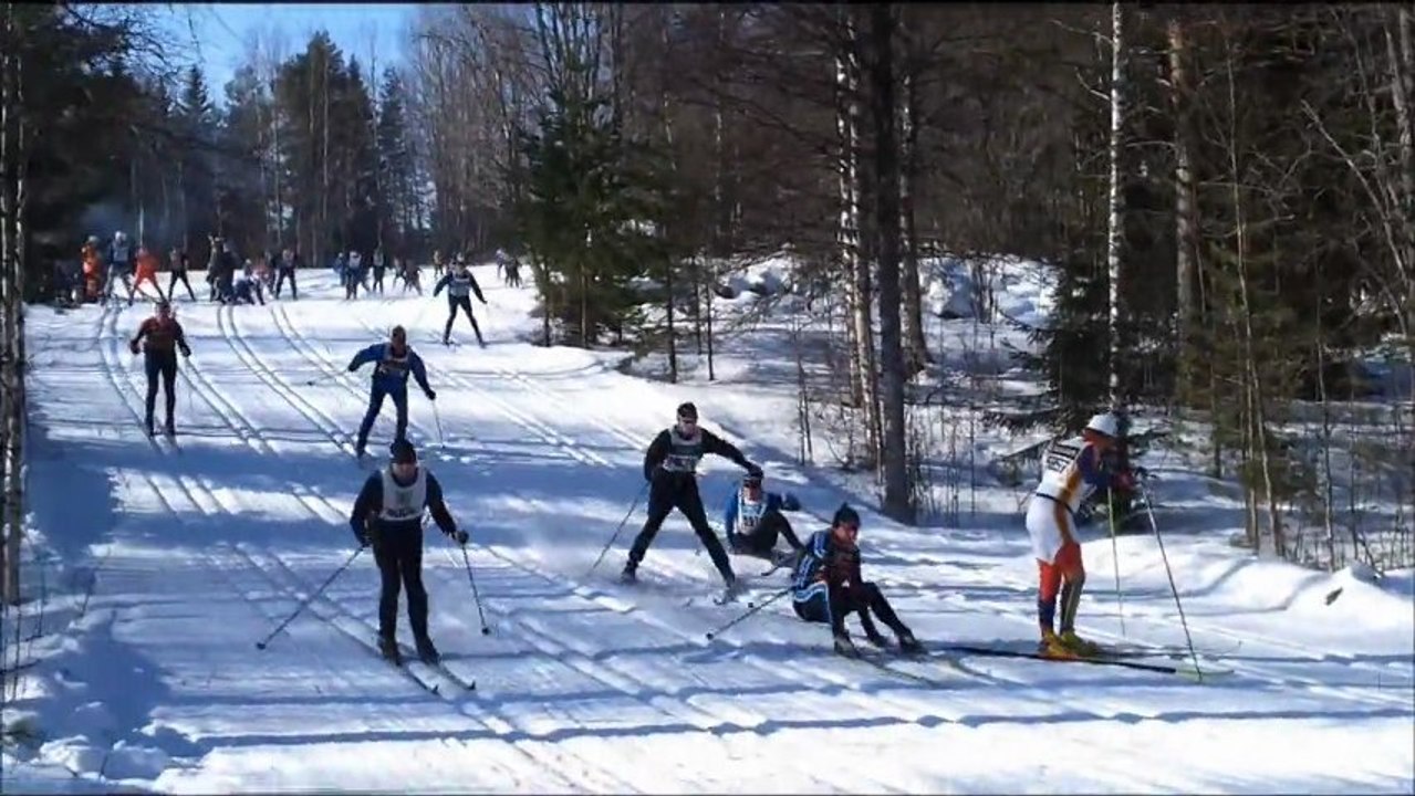 Vasaloppet : Crashs en ski de fond