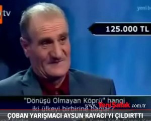 Çoban yarışmacı Aysun Kayacı'yı çıldırttı