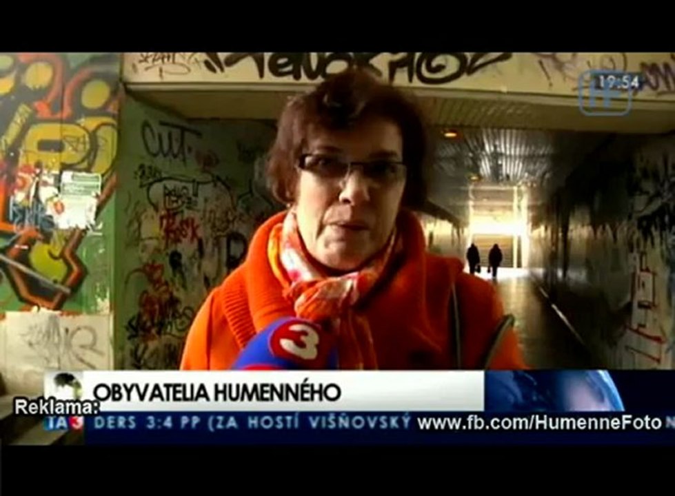 Strašidelný podchod v Humennom opravia 04032013