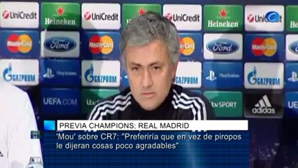 'Mou' sobre CR7: "Preferiría que en vez de piropos le dijeran cosas poco agradables"