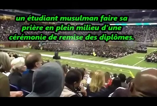 Etats-Unis Un étudiant musulman fait la prière en pleine cérémonie de remise des diplômes
