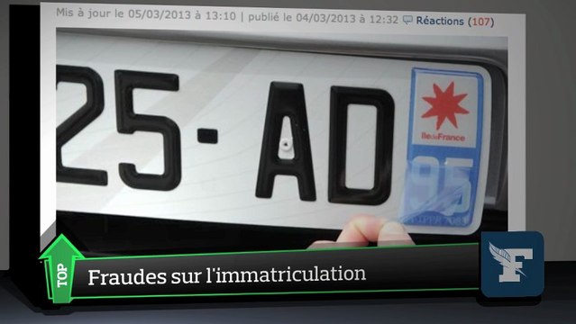 Les fausses plaques d'immatriculation intriguent les internautes