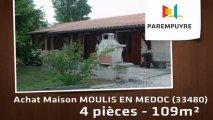 A vendre - Maison/villa - MOULIS EN MEDOC (33480) - 4 pièces - 109m²