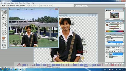 who to chang background of picture[photoshope].. by iffi jutt