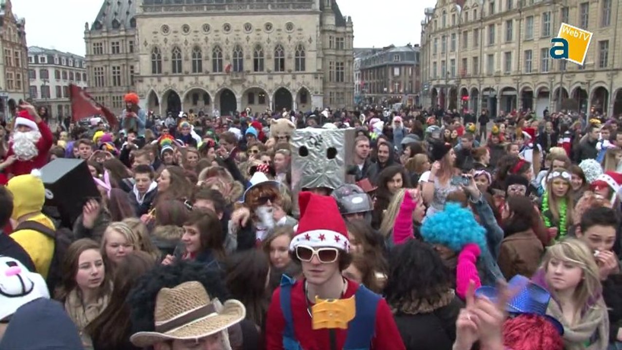 LE PLUS GRAND HARLEM SHAKE SUR LA PLACE DES HEROS A ARRAS