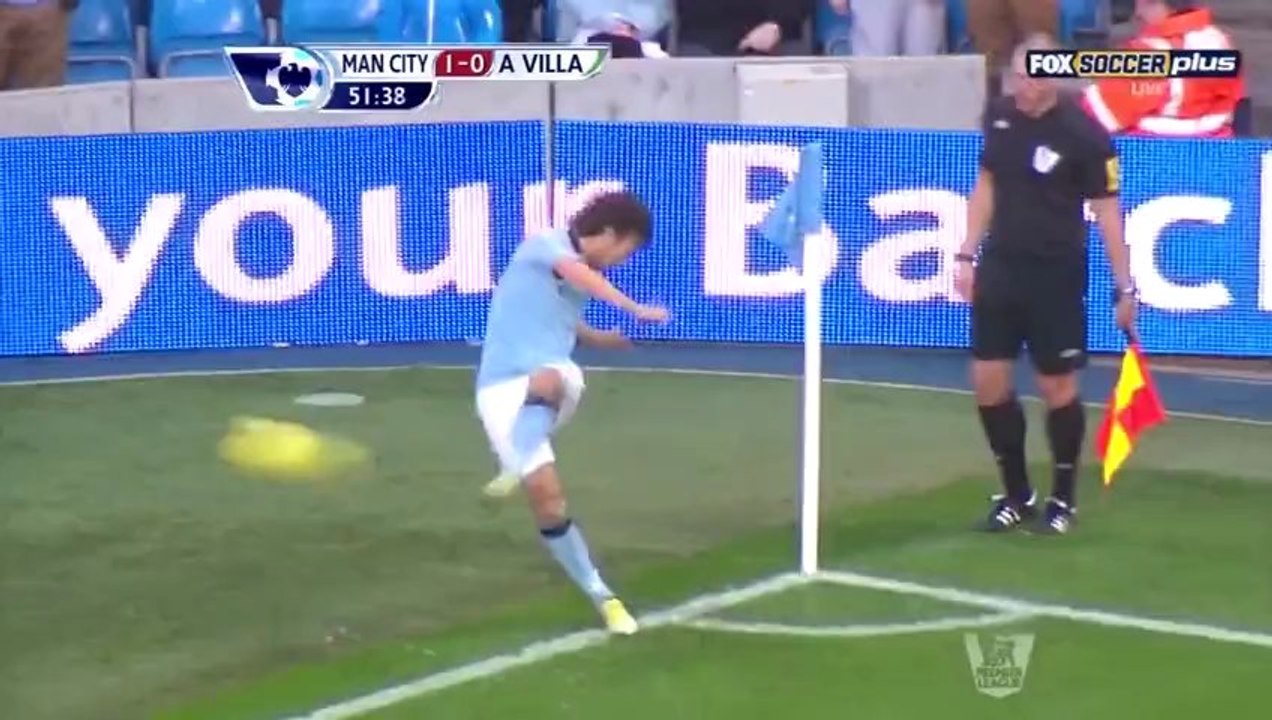 David Silva vs Aston Villa (H) 2012-2013 EPL HD