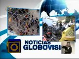Miembros de UPV a las afueras de Globovisión por aniversario de la muerte de Lina Ron