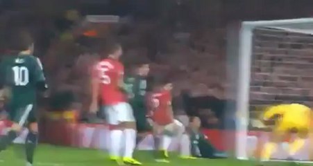 Le but en taclant de Cristiano Ronaldo à Old Trafford