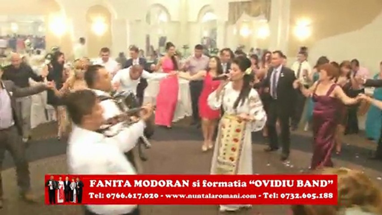 COLAJ MUZICA DE PETRECERE Fanita Modoran si formatia OVIDIU BAND 6 Melodii de joc NUNTA LIVE 2013