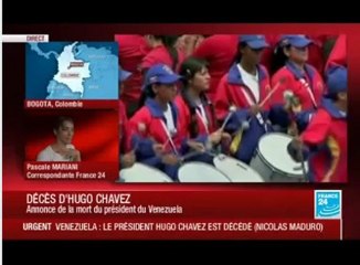 Venezuela  Hugo Chavez est mort, selon le vice-président Maduro