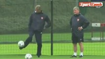 [www.sportepoch.com]The Highlights - Wenger training ground game show juggling stopping very elegant