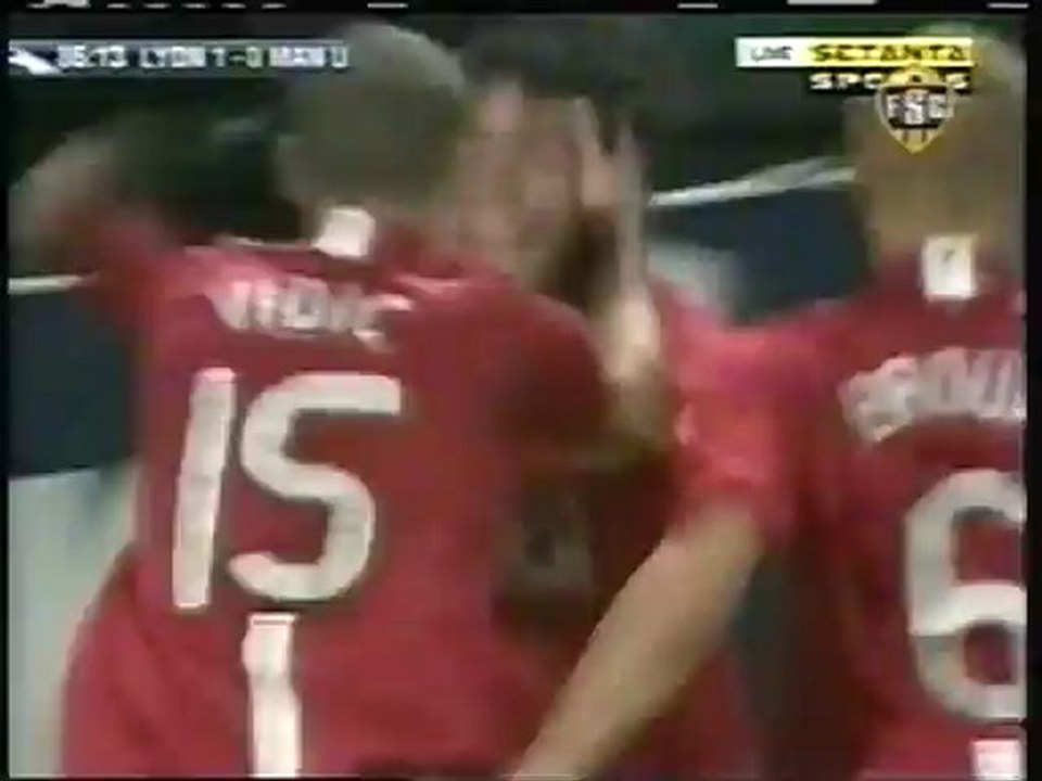2008 (February 20) Olympique Lyonnais (Fracne) 1-Manchester United (England) 1 (Champions League)