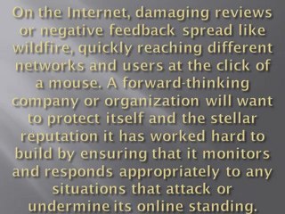 Safeguarding Your Company's Online Perception