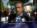 Rifiuti nel Lazio, protesta alla Pisana